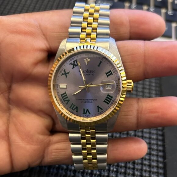 CADISEN Automatic Watches UnisexMechanical MIYOTA 8215 Business Waterproof Wrist - Picture 1 of 3
